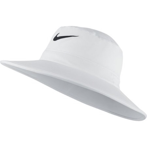 Nike Other - Nike Golf Dri-FIT Bucket Hat Sun Cap White Black Logo 639686-100 Men’s Size M  L